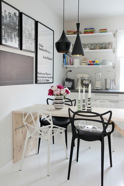 Cozinha moderna preta e branca decoreba design4